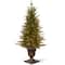 4ft. Pre-Lit Nordic Spruce® Entrance Artificial Christmas Tree, Clear Lights
